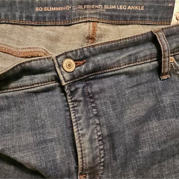 Chico's So Slimming Girlfriend Floral Ankle Jeans Plus Size 18 3.5 - Picture 10 of 10